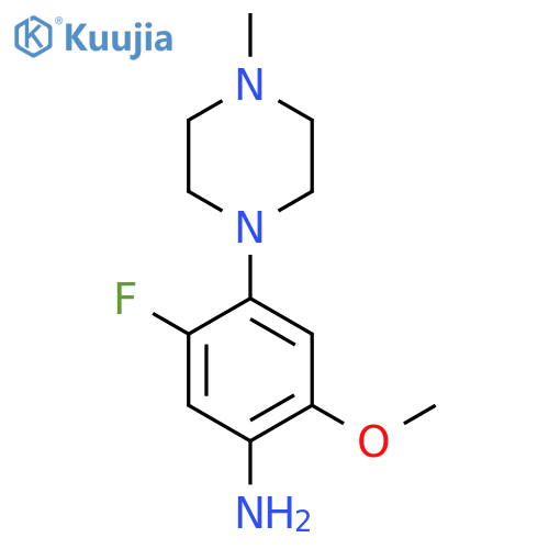 5-Fluoro-2-methoxy-4-(4-methylpiperazin-1-yl)aniline structure