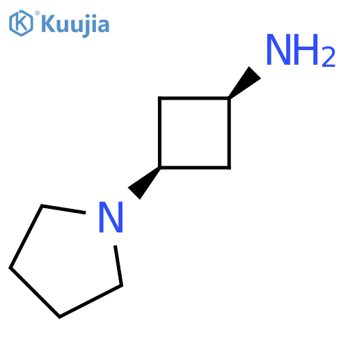 (1s,3s)-3-(pyrrolidin-1-yl)cyclobutan-1-amine structure