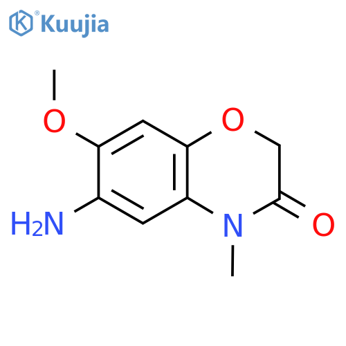 6-Amino-7-methoxy-4-methyl-2H-benzo[b][1,4]oxazin-3(4H)-one structure