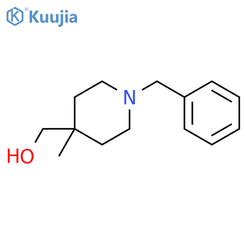 1-Benzyl-4-(hydroxymethyl)piperidine-4-carbonitrile structure