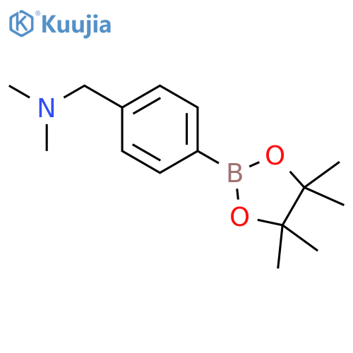 N,N-dimethyl-1-[4-(4,4,5,5-tetramethyl-1,3,2-dioxaborolan-2-yl)phenyl]methanamine structure