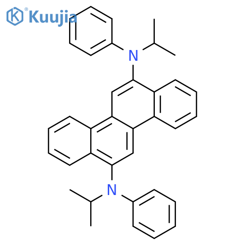 6,12-Chrysenediamine, N,N'-bis(1-methylethyl)-N,N'-diphenyl- structure