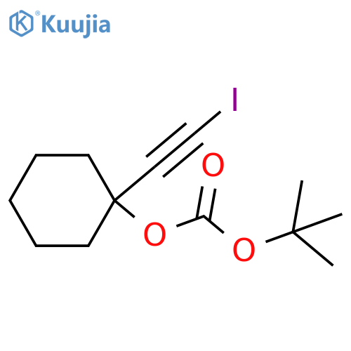 Carbonic acid, 1,1-dimethylethyl 1-(iodoethynyl)cyclohexyl ester structure