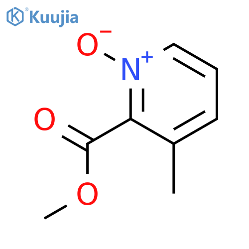 3-Methyl-2-pyridinecarboxylic acid 1-oxide methyl ester structure