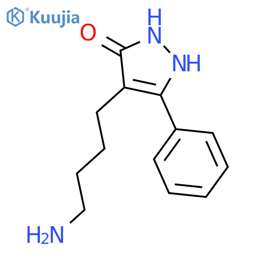 4-(4-Aminobutyl)-5-phenyl-1,2-dihydro-3h-pyrazol-3-one structure