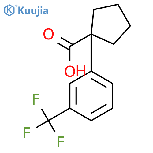 1-(3-Trifluoromethylphenyl)cyclopentanecarboxylic Acid structure