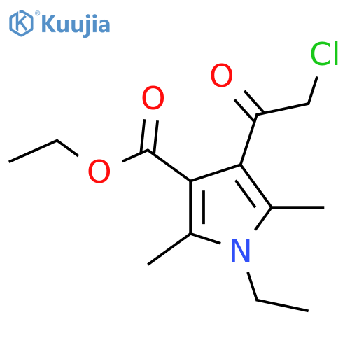 Ethyl 4-(2-Chloroacetyl)-1-ethyl-2,5-dimethyl-1H-pyrrole-3-carboxylate structure