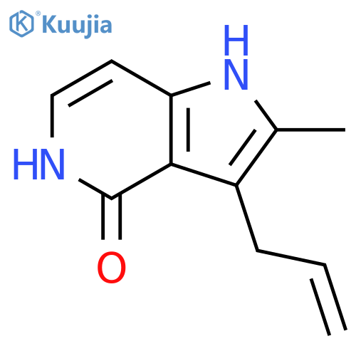 1,5-dihydro-2-methyl-3-(2-propen-1-yl)-4H-Pyrrolo[3,2-c]pyridin-4-one structure