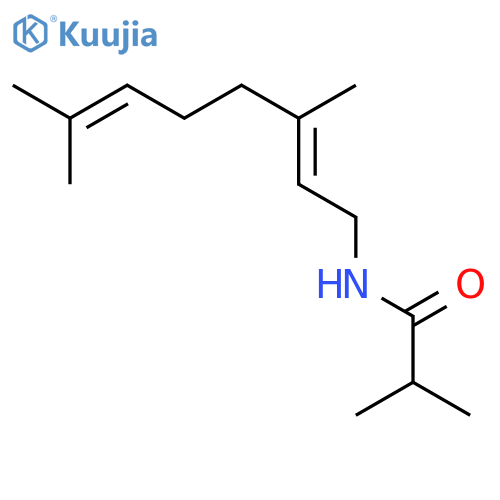 Propanamide, N-[(2E)-3,7-dimethyl-2,6-octadienyl]-2-methyl- structure