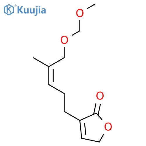 2(5H)-Furanone, 3-[(3E)-5-(methoxymethoxy)-4-methyl-3-pentenyl]- structure