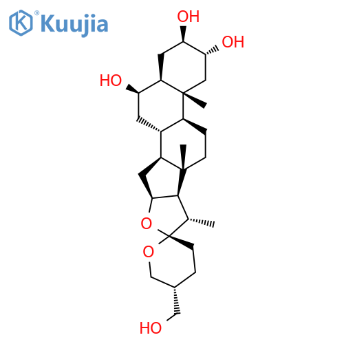 Spirostan-2,3,6,27-tetrol, (2a,3b,5a,6b,25R)- structure