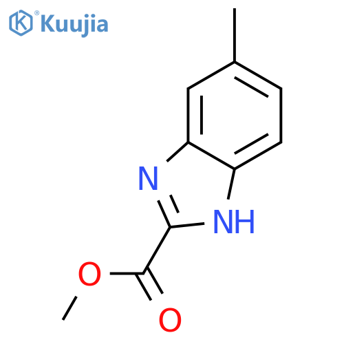 6-Methyl-1H-benzoimidazole-2-carboxylic acid methyl ester structure