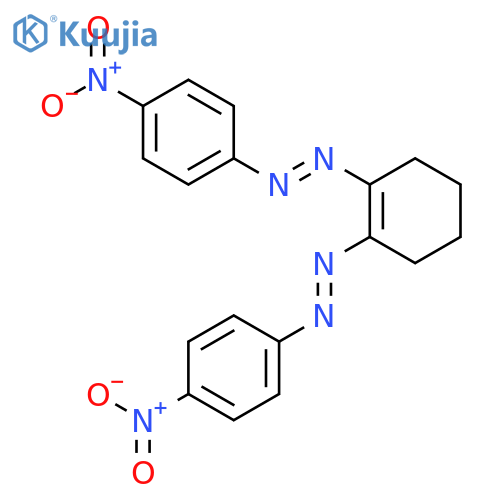Diazene, 1,1'-(1-cyclohexene-1,2-diyl)bis[2-(4-nitrophenyl)- structure