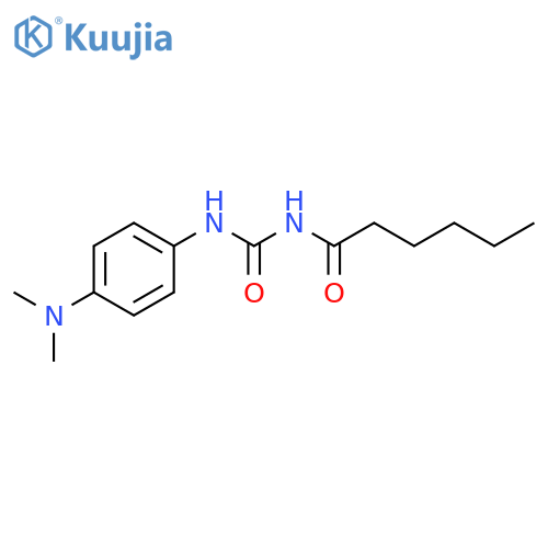 Hexanamide, N-[[[4-(dimethylamino)phenyl]amino]carbonyl]- structure