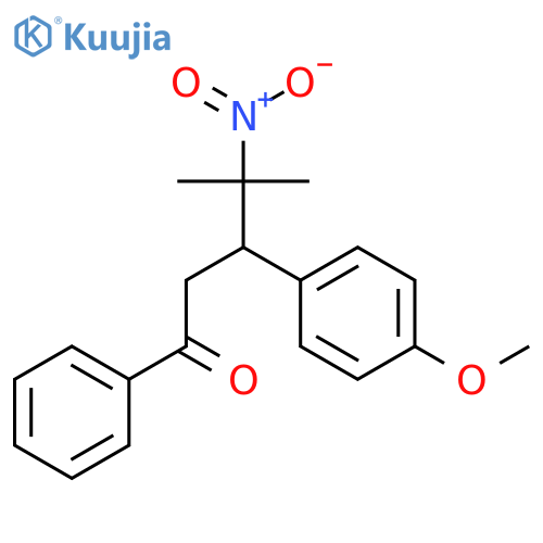 1-Pentanone, 3-(4-methoxyphenyl)-4-methyl-4-nitro-1-phenyl- structure