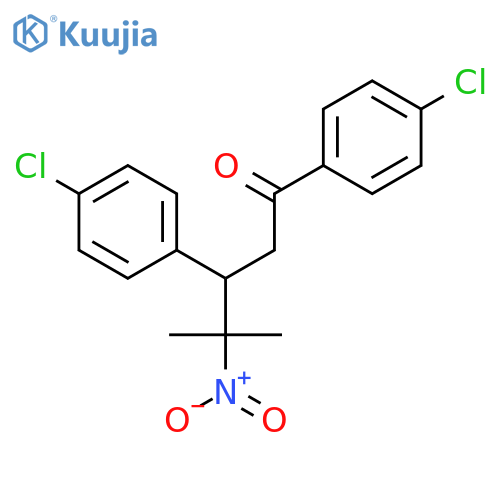 1-PENTANONE, 1,3-BIS(4-CHLOROPHENYL)-4-METHYL-4-NITRO- structure