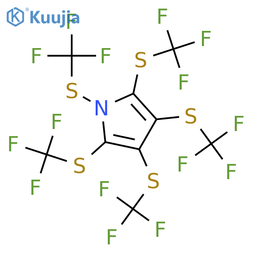 1H-Pyrrole, 1,2,3,4,5-pentakis[(trifluoromethyl)thio]- structure