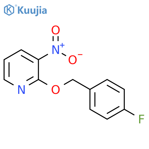Pyridine, 2-[(4-fluorophenyl)methoxy]-3-nitro- structure