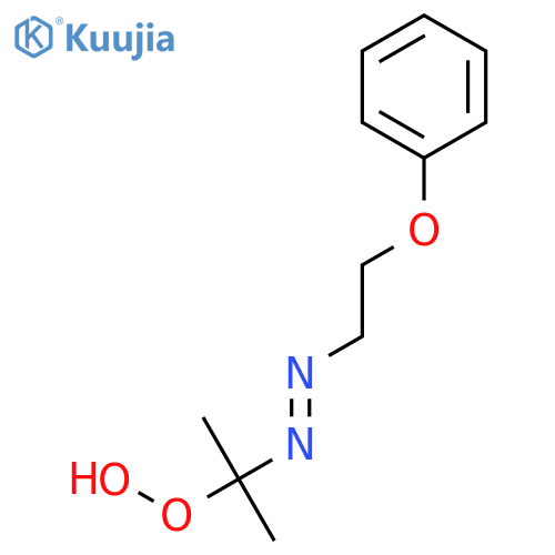 Hydroperoxide, 1-methyl-1-[(2-phenoxyethyl)azo]ethyl structure