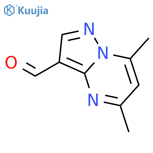 5,7-Dimethylpyrazolo[1,5-a]pyrimidine-3-carbaldehyde structure