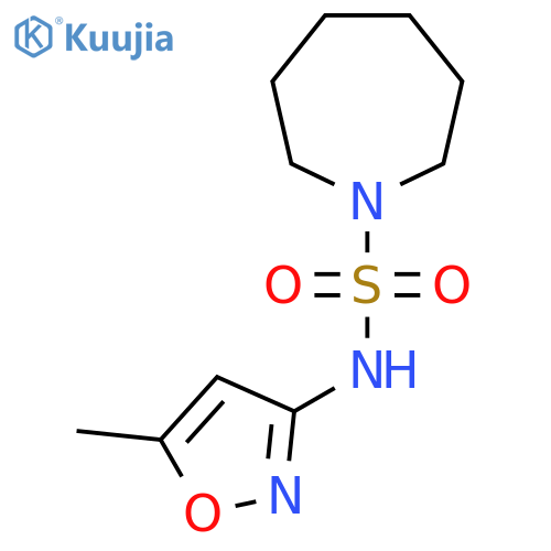 N-(5-methyl-1,2-oxazol-3-yl)azepane-1-sulfonamide structure