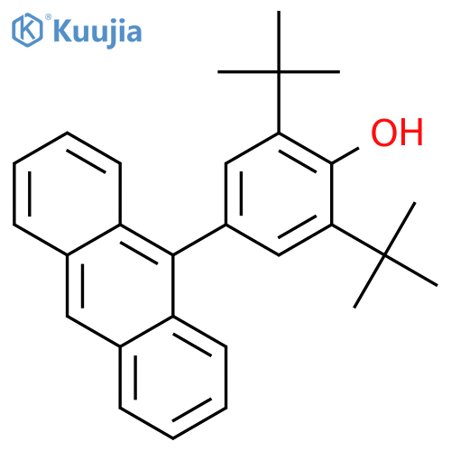 Phenol, 4-(9-anthracenyl)-2,6-bis(1,1-dimethylethyl)- structure