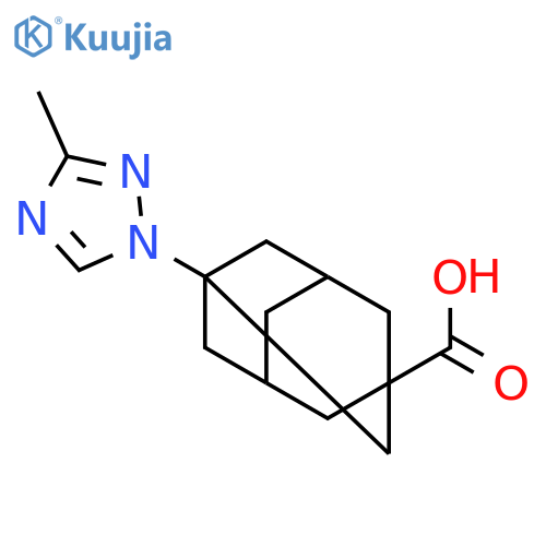 3-(3-Methyl-[1,2,4]triazol-1-yl)-adamantane-1-carboxylic acid structure