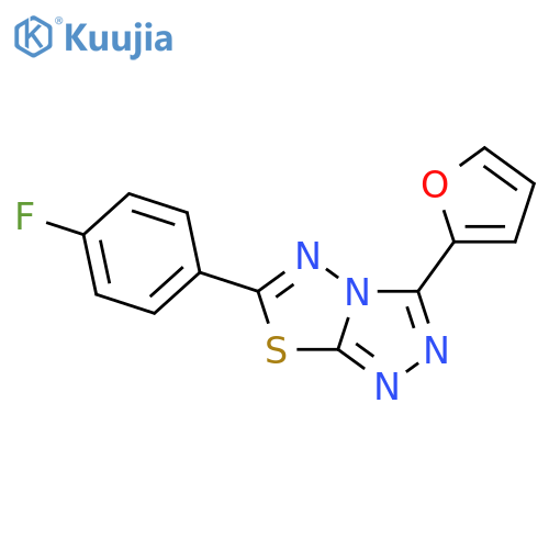 6-(4-fluorophenyl)-3-(2-furyl)[1,2,4]triazolo[3,4-b][1,3,4]thiadiazole structure