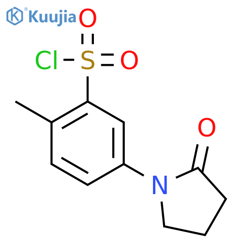 2-Methyl-5-(2-oxopyrrolidin-1-yl)benzenesulfonyl chloride structure