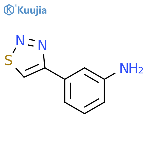3-(1,2,3-thiadiazol-4-yl)phenylamine structure