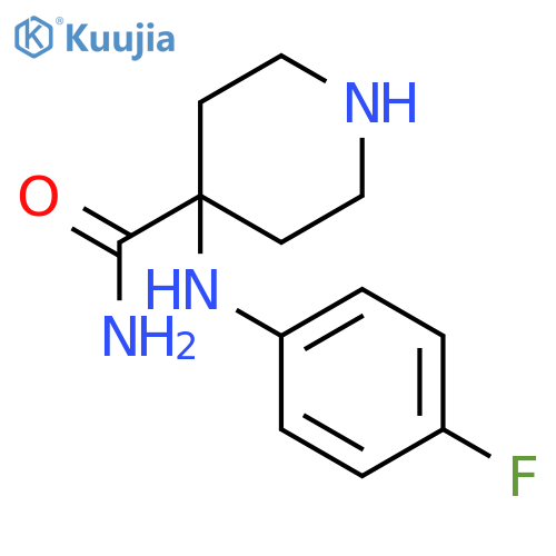 4-(4-Fluorophenyl)aminopiperidine-4-carboxamide structure