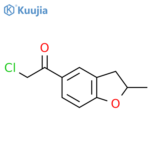 2-chloro-1-(2-methyl-2,3-dihydro-1-benzofuran-5-yl)ethan-1-one structure