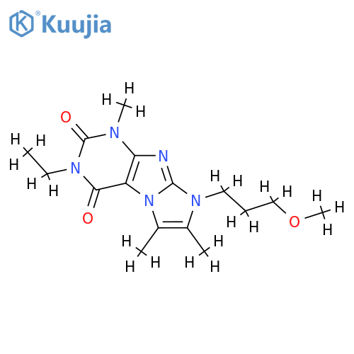 3-ethyl-8-(3-methoxypropyl)-1,6,7-trimethyl-1H,2H,3H,4H,8H-imidazo1,2-gpurine-2,4-dione structure