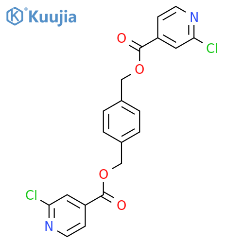 [4-[(2-Chloropyridine-4-carbonyl)oxymethyl]phenyl]methyl 2-chloropyridine-4-carboxylate structure