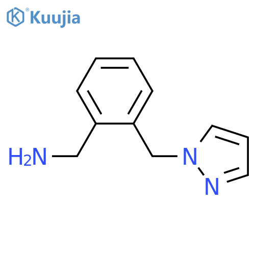 {2-(1H-pyrazol-1-yl)methylphenyl}methanamine structure