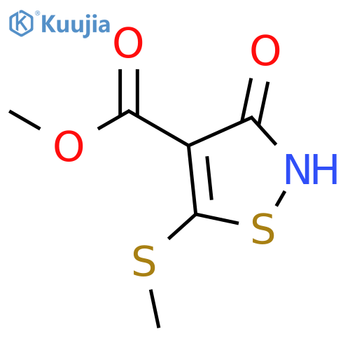3-Hydroxy-5-methylsulfanyl-isothiazole-4-carboxylic Acid methyl ester structure