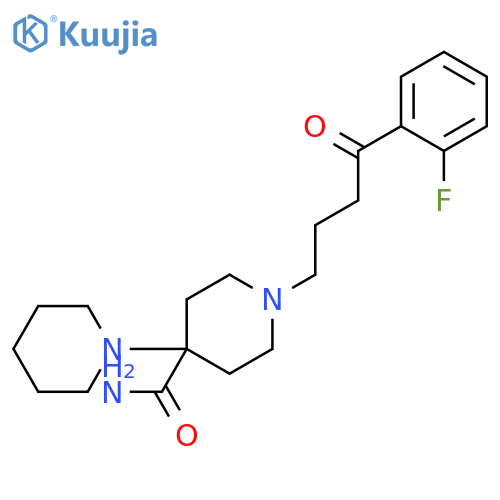 [1,4'-Bipiperidine]-4'-carboxamide, 1'-[4-(2-fluorophenyl)-4-oxobutyl]- structure