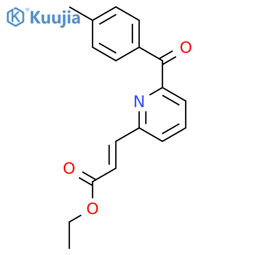 2-Propenoic acid, 3-[6-(4-methylbenzoyl)-2-pyridinyl]-, ethyl ester, (E)- structure