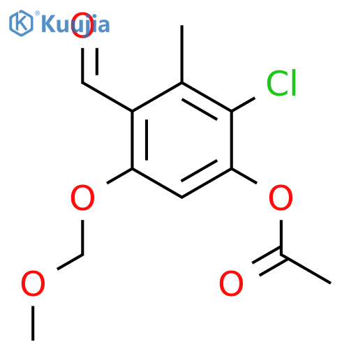 BENZALDEHYDE, 4-(ACETYLOXY)-3-CHLORO-6-(METHOXYMETHOXY)-2-METHYL- structure