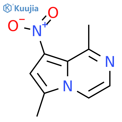 1,6-dimethyl-8-nitro-Pyrrolo[1,2-a]pyrazine structure