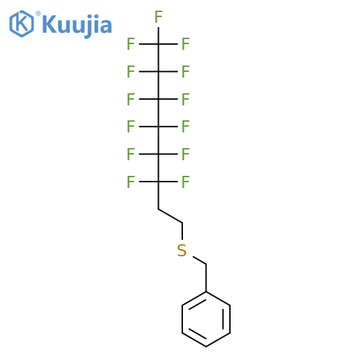 BENZENE, [[(3,3,4,4,5,5,6,6,7,7,8,8,8-TRIDECAFLUOROOCTYL)THIO]METHYL]- structure