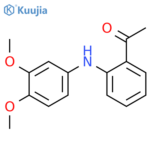 Ethanone, 1-[2-[(3,4-dimethoxyphenyl)amino]phenyl]- structure
