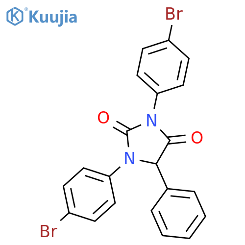 1,3-bis(4-Bromophenyl)-5-phenyl-2,4-imidazolidinedione structure