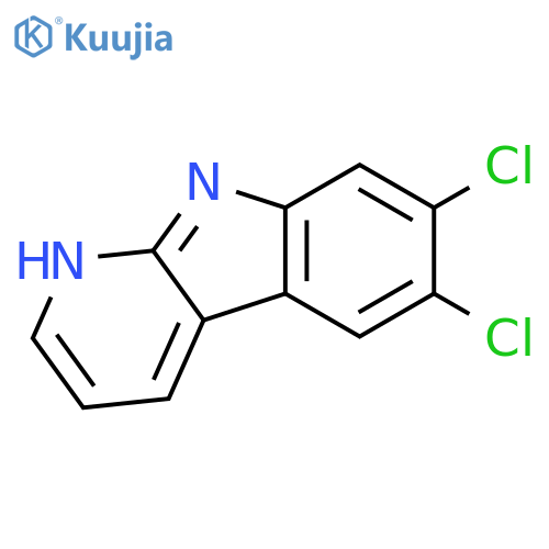 1H-PYRIDO[2,3-B]INDOLE, 6,7-DICHLORO- structure