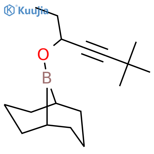 9-BORABICYCLO[3.3.1]NONANE, 9-[(1-ETHYL-4,4-DIMETHYL-2-PENTYNYL)OXY]- structure