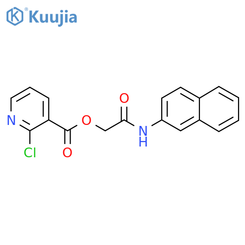 [(Naphthalen-2-yl)carbamoyl]methyl 2-chloropyridine-3-carboxylate structure