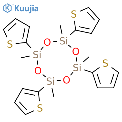 CYCLOTETRASILOXANE, 2,4,6,8-TETRAMETHYL-2,4,6,8-TETRA-2-THIENYL- structure