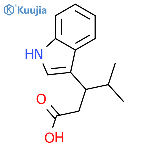 3-(1H-Indol-3-yl)-4-methylpentanoic Acid structure