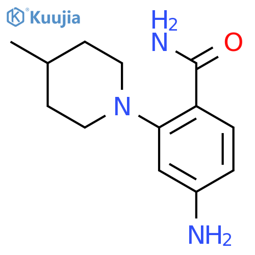 4-Amino-2-(4-methyl-piperidin-1-yl)-benzamide structure