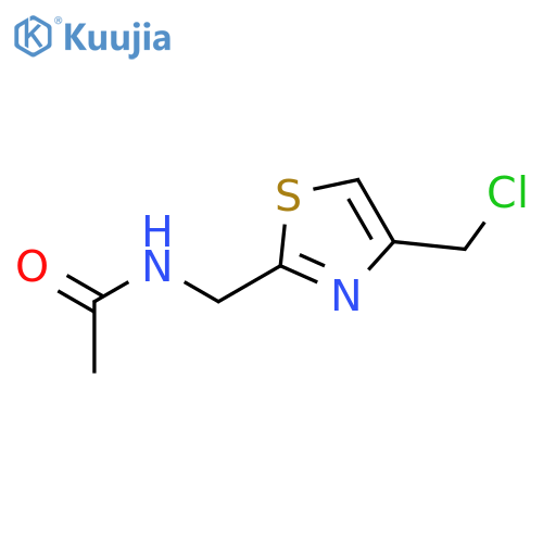 Acetamide, N-[[4-(chloromethyl)-2-thiazolyl]methyl]- structure